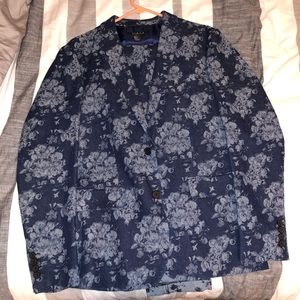 Full Floral Print Suit